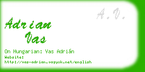 adrian vas business card